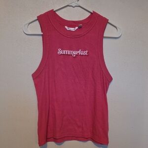 Summerfest Women's Pink Tank Top